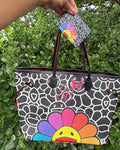 Half Murakami tote w/ card holder